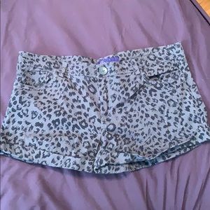 Leopard print shorts